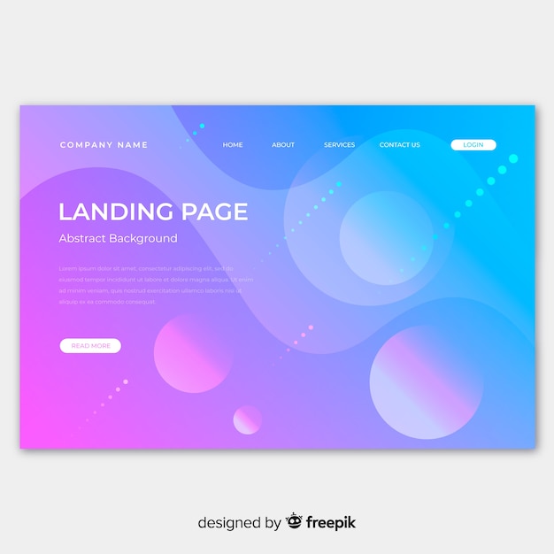 Abstract landing page