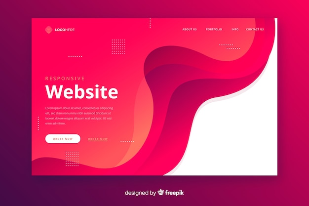 Abstract landing page