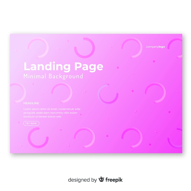 Abstract landing page