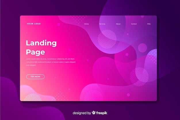 Abstract landing page