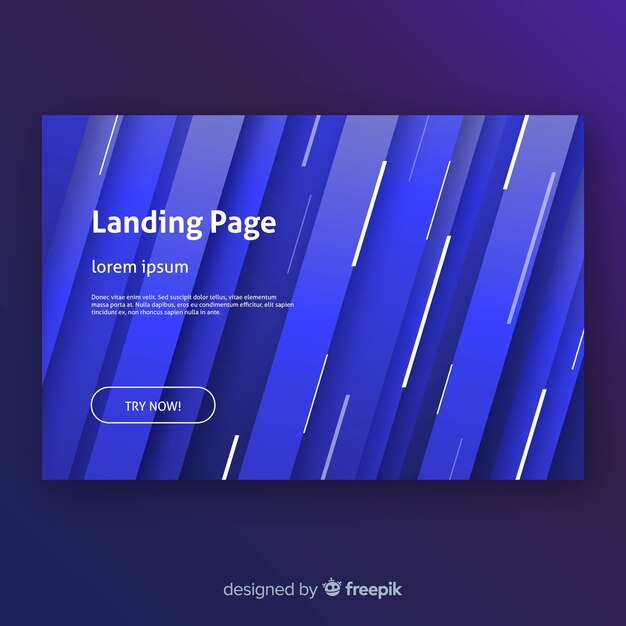 Abstract landing page