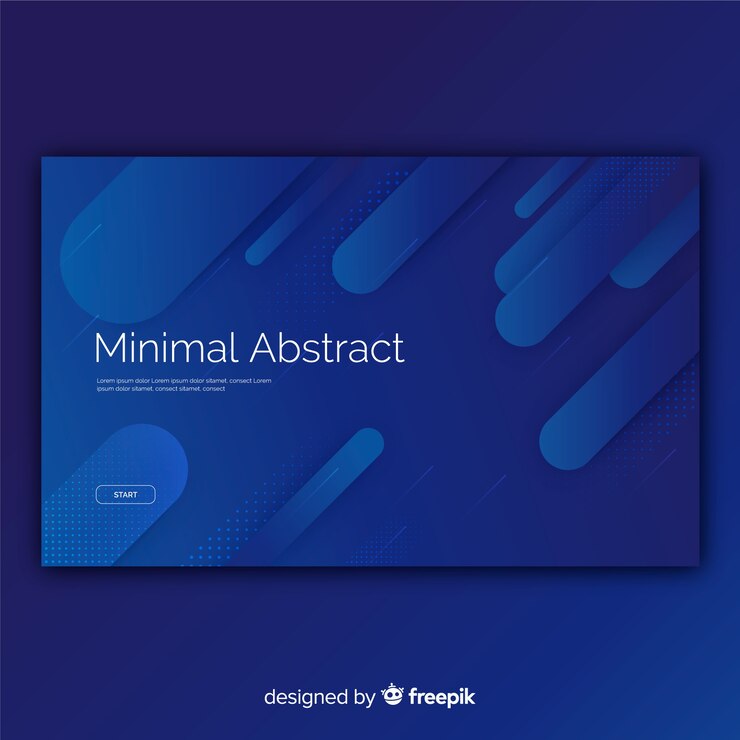 Free Vector abstract landing page