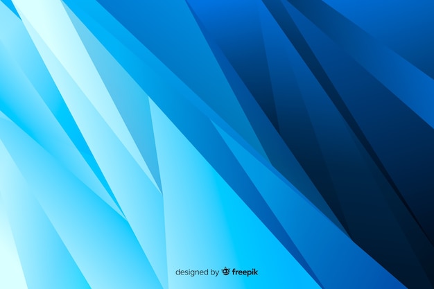 Abstract left oblique blue shapes background