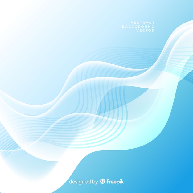 Abstract light blue background with wavy shapes