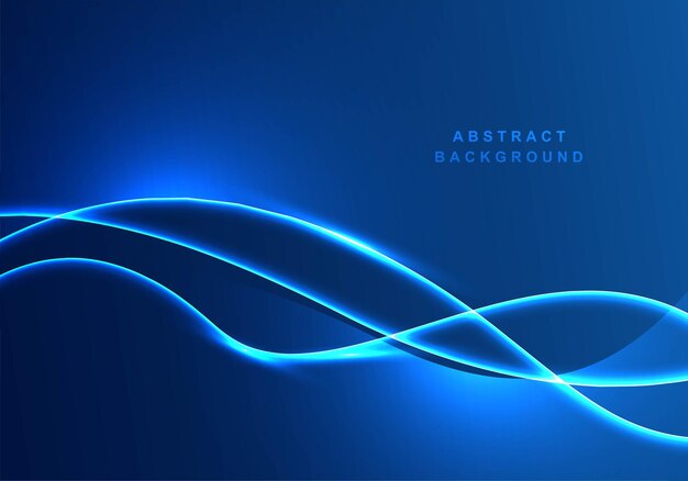 Abstract light blue flowing wave background