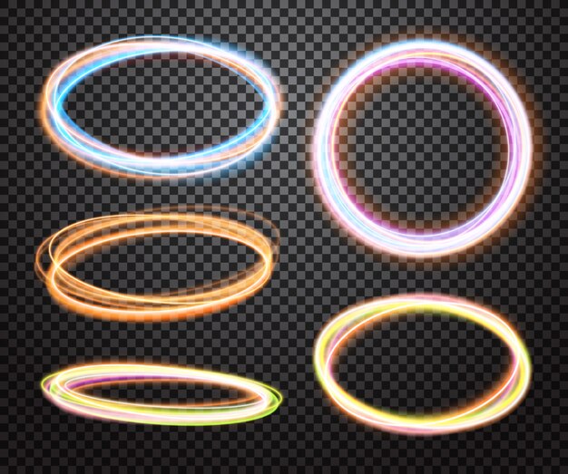 Abstract light circles