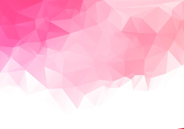 Абстрактный светло-розовый низкополигональный геометрический фон