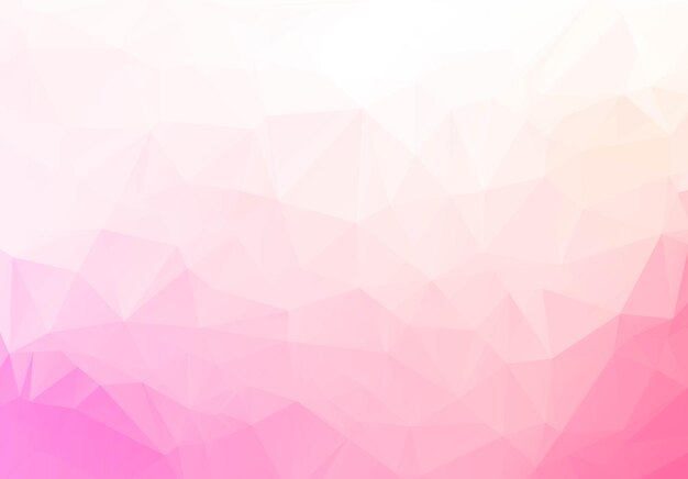 抽象的な淡いピンクの低ポリ幾何学的背景