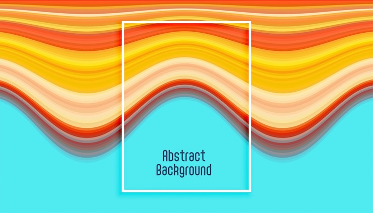 Free Vector abstract lines background in wavy lines