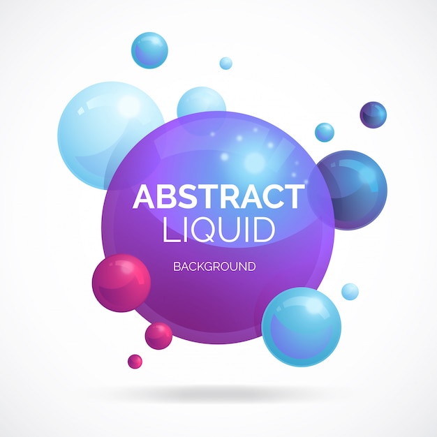 Free vector abstract liquid background