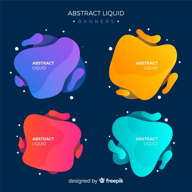 Free Vector abstract liquid banner