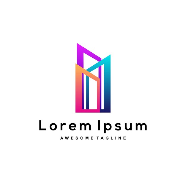 Abstract logo business made with colorful