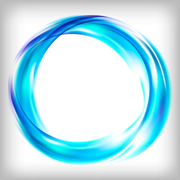 青で抽象的なロゴデザイン