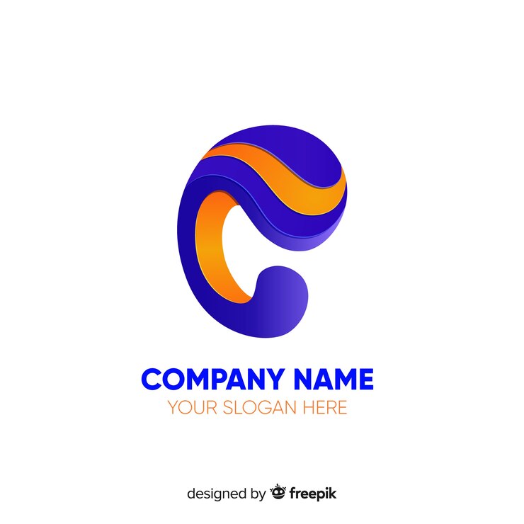 Free Vector abstract logo flat background