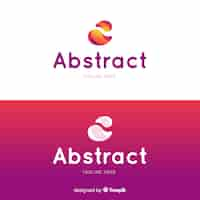 Free vector abstract logo in gradient style