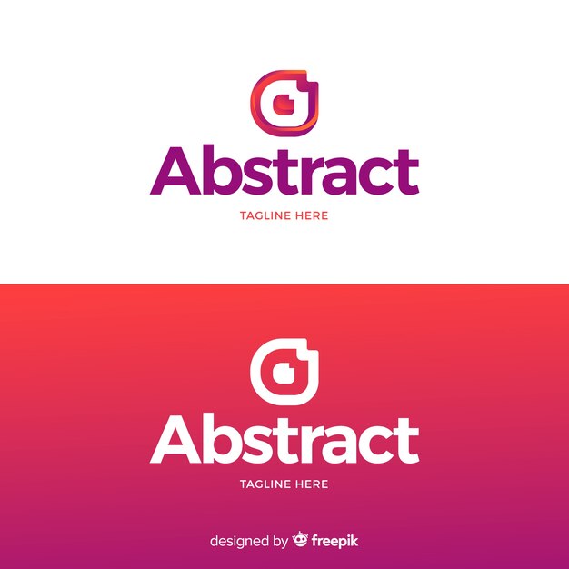 Abstract logo in gradient style