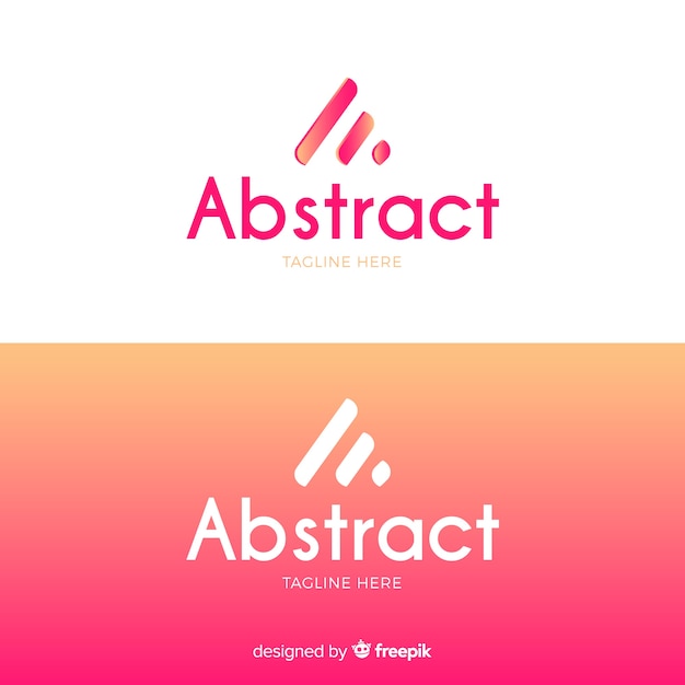 Free vector abstract logo in gradient style