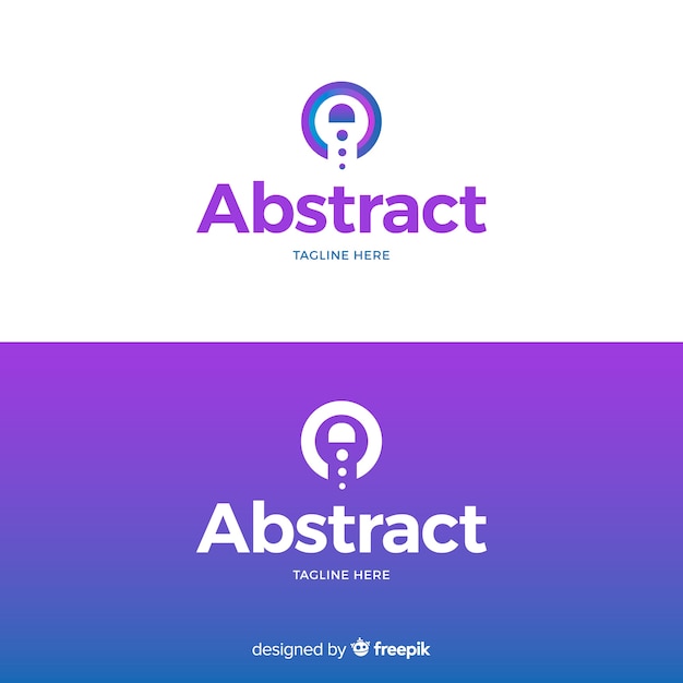 Abstract logo in gradient style