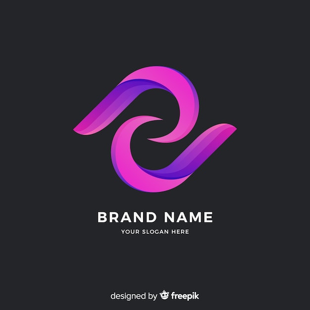 Abstract logo template gradient style