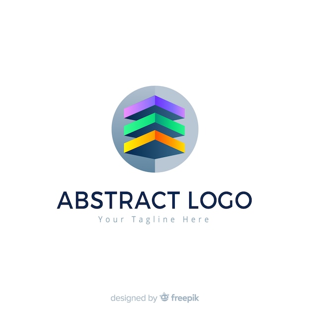 抽象的なロゴのテンプレートのグラデーションスタイル
