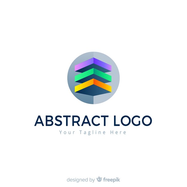 抽象的なロゴのテンプレートのグラデーションスタイル