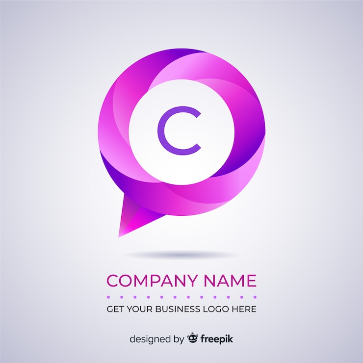 Free Vector abstract logo template gradient style