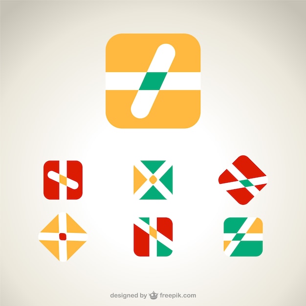 Free vector abstract logo templates