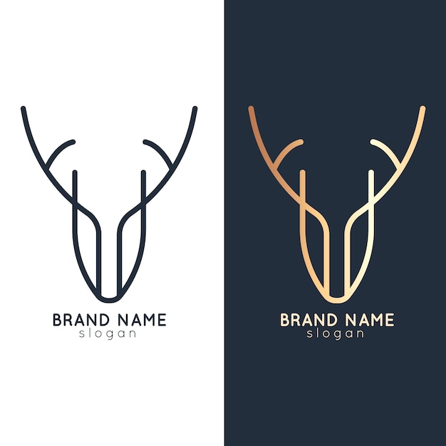 Abstract logo in two versions