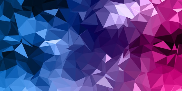 Abstract low poly banner 