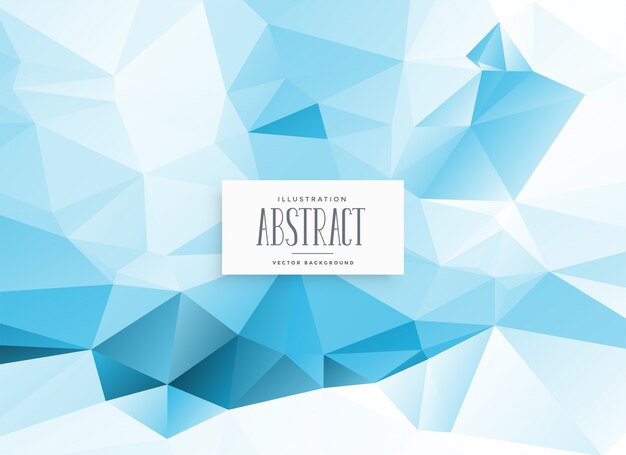 Abstract low poly blue geometric background