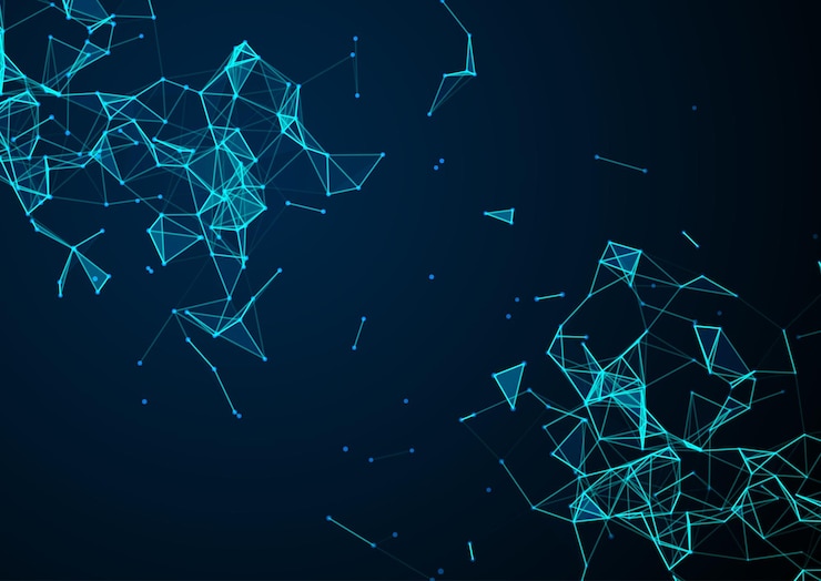 Free Vector abstract low poly technology design background