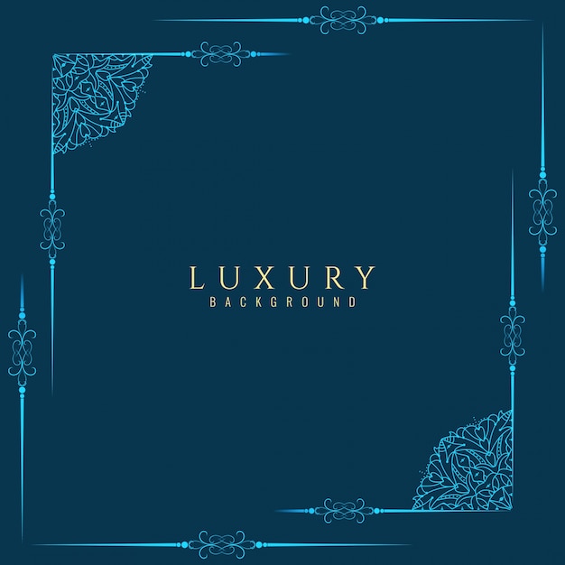 Free vector abstract luxury frame background