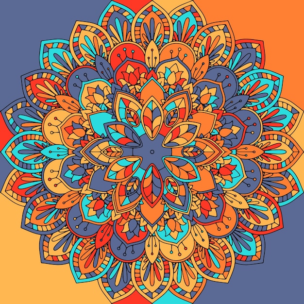 Vettore gratuito disegno astratto mandala