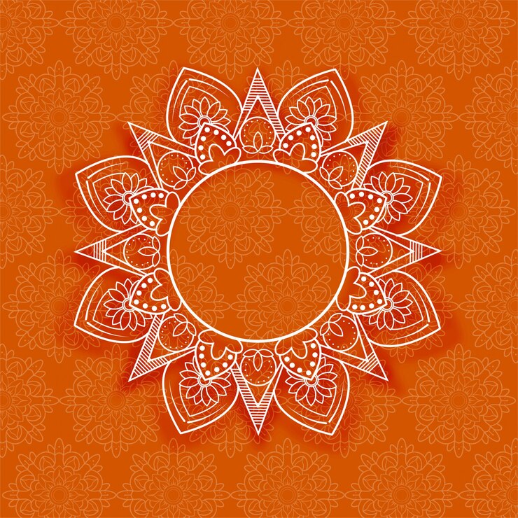 Free Vector abstract mandala floral background