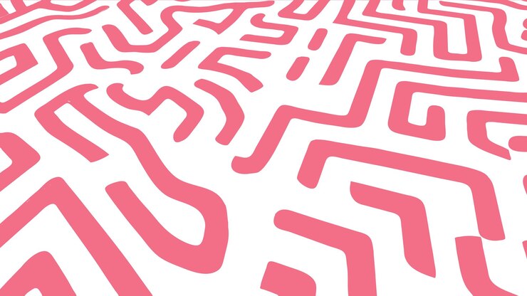 Free Vector abstract maze lines pattern