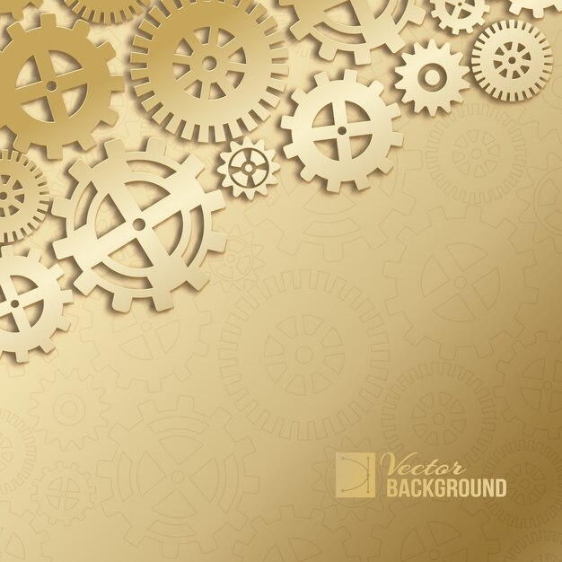 Abstract mechanical gears background.