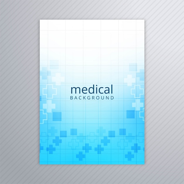 Abstract medical brochure template background vector