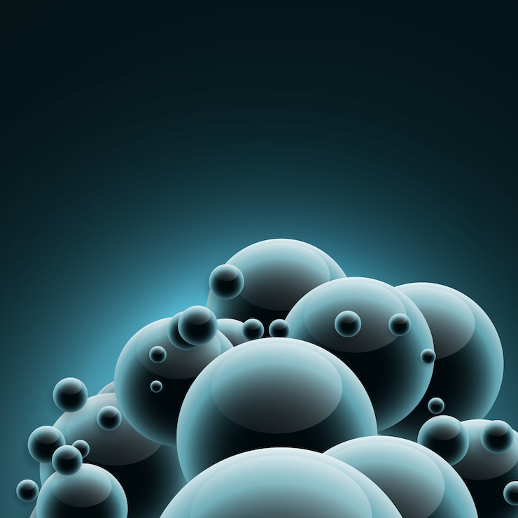 Free Vector abstract medical science molecules background