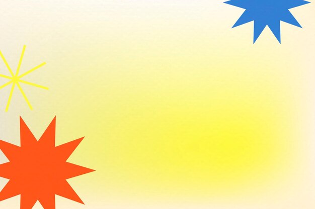 abstract memphis yellow background  gradient with geometric shapes