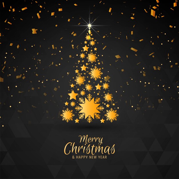 Abstract merry christmas festival greeting background