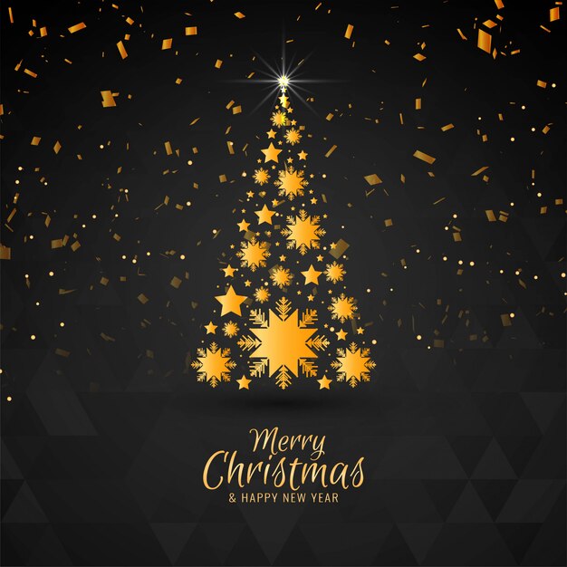 Abstract Merry Christmas festival greeting background