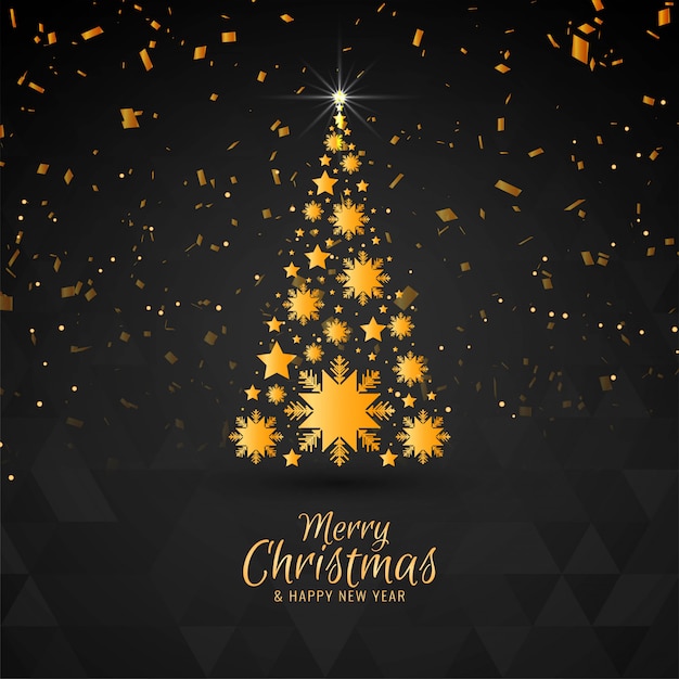 Abstract Merry Christmas festival greeting background