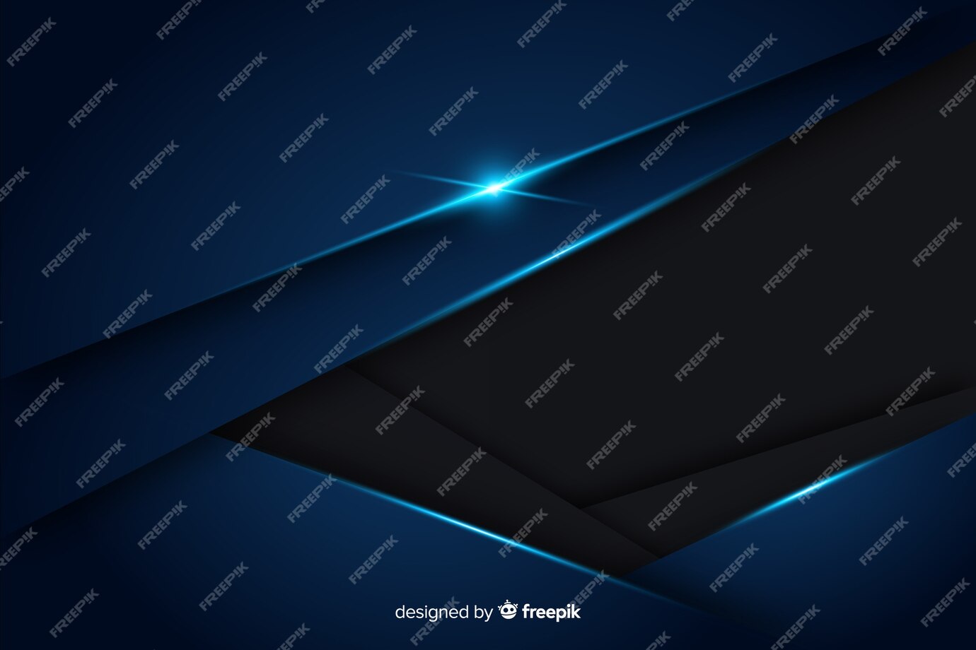 Free Vector | Abstract metallic blue decorative background