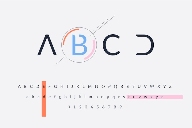 Abstract minimal alphabet