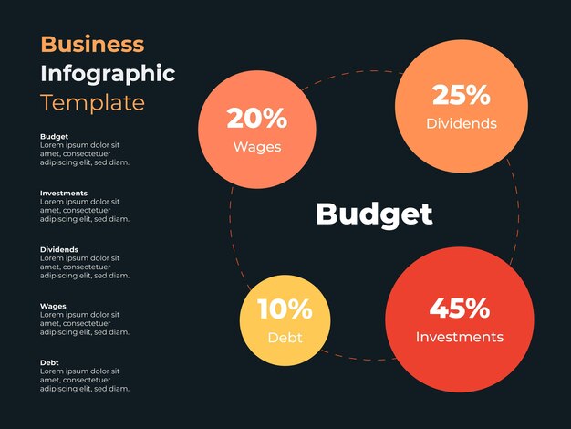 추상 미니 멀리 즘 비즈니스 infographic 템플릿