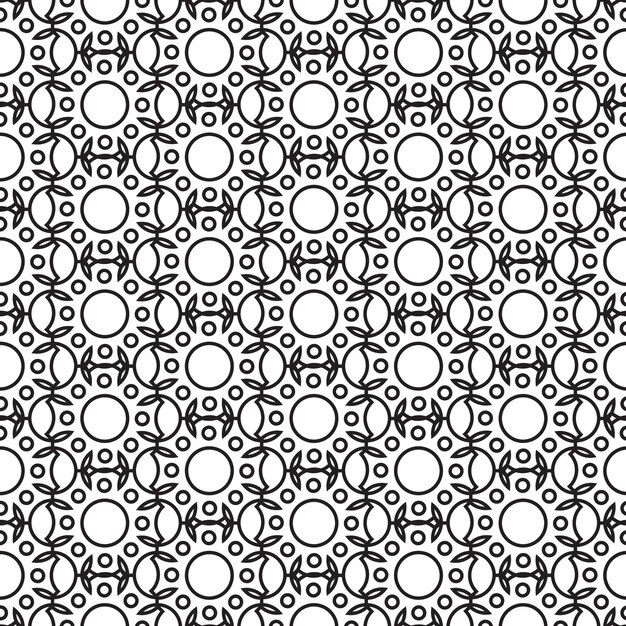 Abstract minimalistic seamless pattern with repeating geometric structure in monochrome style illustration