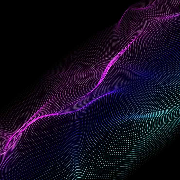 Free Vector abstract modern background with colourful particles design
