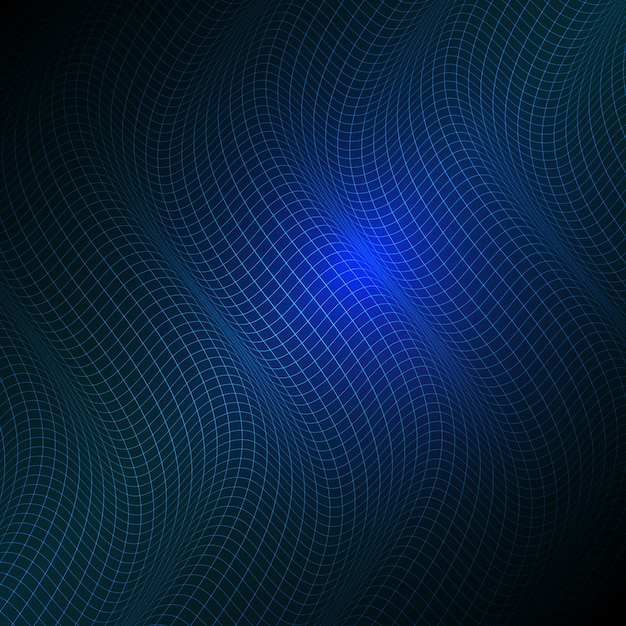 Abstract modern background with a flowing grid design