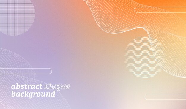 Free Vector abstract modern background with waves and geometric shapes