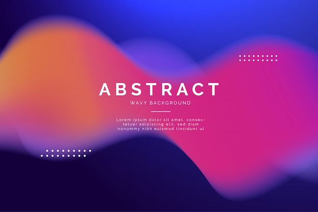 Free vector abstract modern background with waves